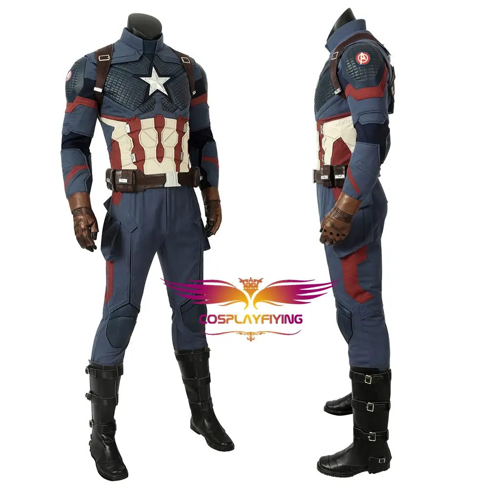 Cosplayfly Marvel Comics Avengers 4 Endgame Steven Rogers Captain America Cosplay Costume Version C For Halloween Carnival 3 Cosplayfly Marvel Comics Avengers 4 Endgame Steven Rogers Captain America Cosplay Costume Version C For Halloween Carnival – Image 3