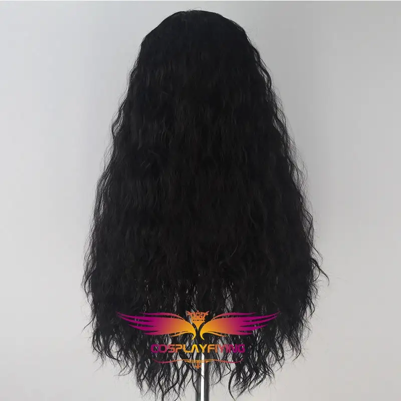 Cosplayfly Marvel Movie Thor: Ragnarok Avengers Hela Black Long Cosplay Wig Cosplay Prop For Girls Adult Women Halloween Carnival Party – Image 5