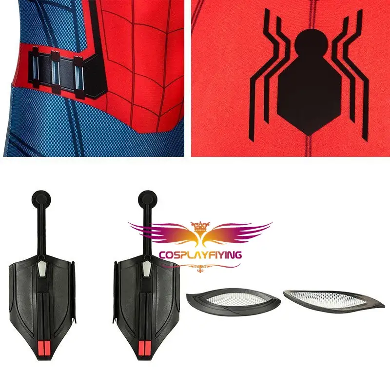 Cosplayfly Marvel Film Spider-Man Far From Home Peter Parker Cosplay Costume Full Set For Halloween Carnival Simple Version 6 Cosplayfly Marvel Film Spider-Man Far From Home Peter Parker Cosplay Costume Full Set For Halloween Carnival Simple Version – Image 6