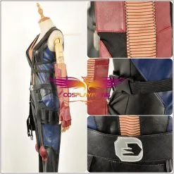 Cosplayfly Marvel X-Men Deadpool 2 Domino Battleframe Pleather PU Outfit Cosplay Costume For Adult Halloween Carnival -Pas Cher Cosplay Magasin Marvel X Men Deadpool 2 Domino Battleframe Pleather PU Outfit Cosplay Costume for Adult Halloween Carnival 5 1400x