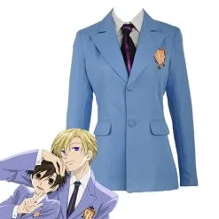 Cosplayfly Ouran High School Host Club School Haruhi Kyoya Hikaru Takashi Jacket+Tie Only Cosplay Costume -Pas Cher Cosplay Magasin OuranHighSchoolHostClubSchoolHaruhiKyoyaHikaruTakashiJacket TieOnlyCosplayCostume 8 1400x
