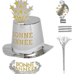 WIDMANN Accessoires Bonne Année, Argent Pour 10 Personnes (21 Pièces) -Pas Cher Cosplay Magasin accessoires bonne annee argent pour 10 personnes 21 pieces 3