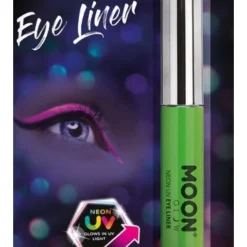 Smiffys Eye-Liner UV Néon Vert Intense - Moon Glow