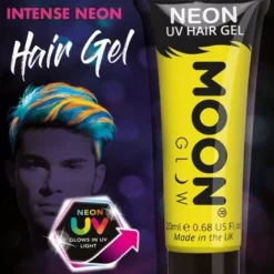 Smiffys Gel UV Néon Jaune Intense – Moon Glow