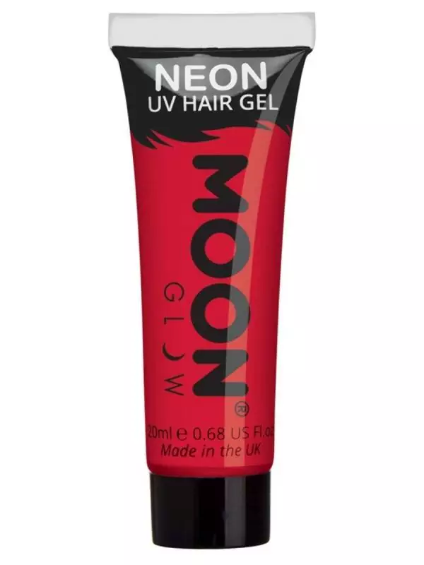 Smiffys Gel UV Néon Rouge Intense – Moon Glow 2 Smiffys Gel UV Néon Rouge Intense – Moon Glow – Image 2
