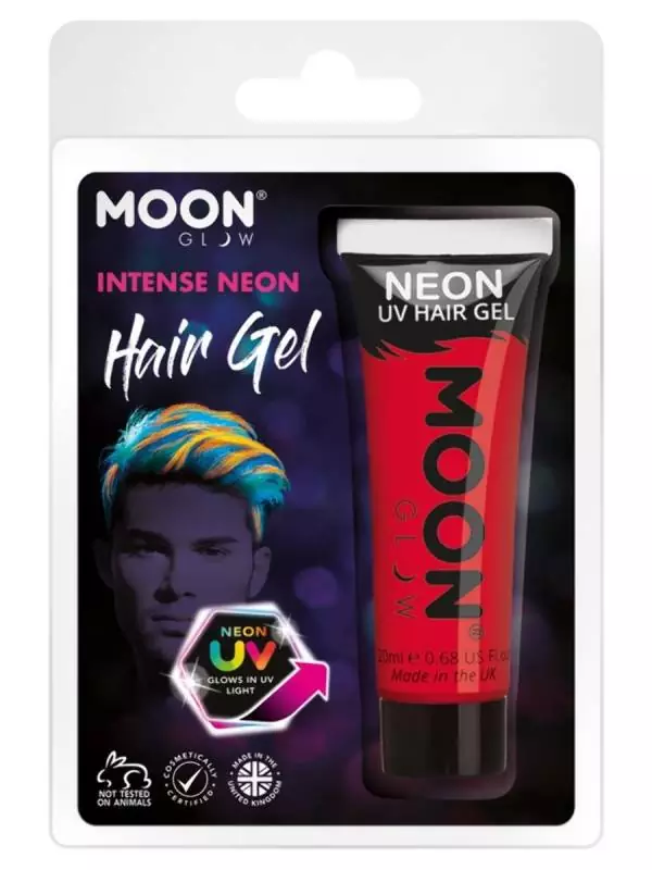 Smiffys Gel UV Néon Rouge Intense – Moon Glow 4 Smiffys Gel UV Néon Rouge Intense – Moon Glow – Image 4