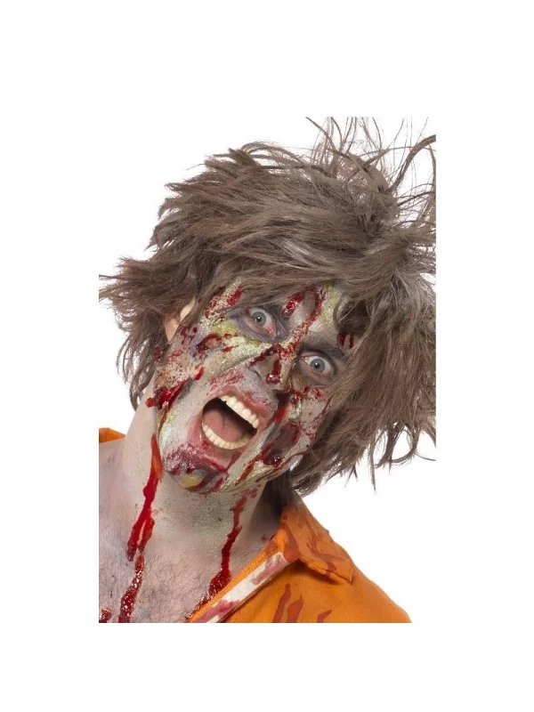 Smiffys Kit Maquillage Zombie (maquillage, Faux Sang, Latex Liquide, Chair, Crayons, Applicateurs) 1 Smiffys Kit Maquillage Zombie (maquillage, Faux Sang, Latex Liquide, Chair, Crayons, Applicateurs)