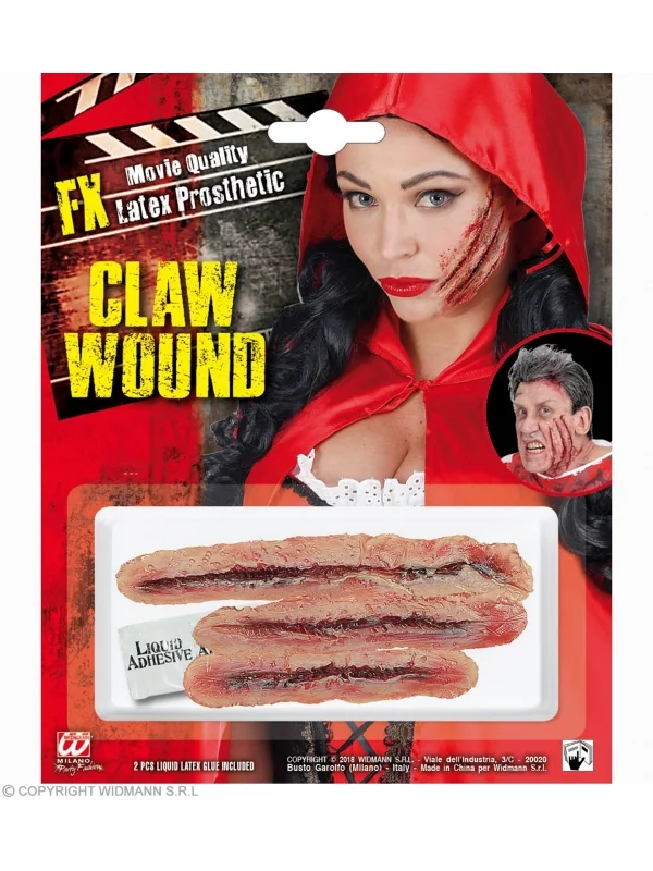 WIDMANN Lot De 3 Prothèses Latex FX - Traces De Griffure 3 WIDMANN Lot De 3 Prothèses Latex FX - Traces De Griffure – Image 3