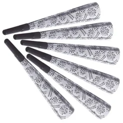 WIDMANN Lot De 6 Trompettes Sonores Bonne Année Argent - 25 Cm