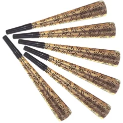 WIDMANN Lot De 6 Trompettes Sonores Bonne Année Or - 25 Cm