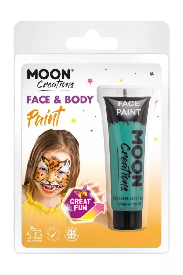 Smiffys Maquillage Moon Créations, Visage Corps Bleu Turquoise, 12ml 1 Smiffys Maquillage Moon Créations, Visage Corps Bleu Turquoise, 12ml