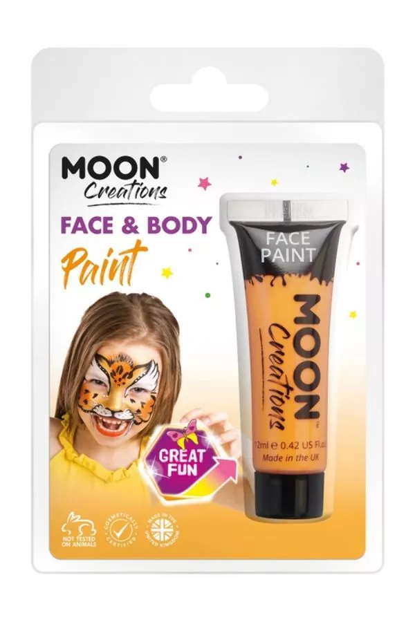Smiffys Maquillage Moon Créations, Visage Corps Orange, 12ml 1 Smiffys Maquillage Moon Créations, Visage Corps Orange, 12ml