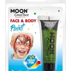 Smiffys Maquillage Moon Créations, Visage Corps, Vert Foncé,12ml