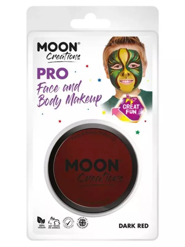 Smiffys Maquillage Pro Visage Rouge Foncé - Cosmic Moon 2 Smiffys Maquillage Pro Visage Rouge Foncé - Cosmic Moon – Image 2