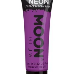 Smiffys Maquillage UV Néon Visage Et Corps Violet - Cosmic Moon 12 Ml