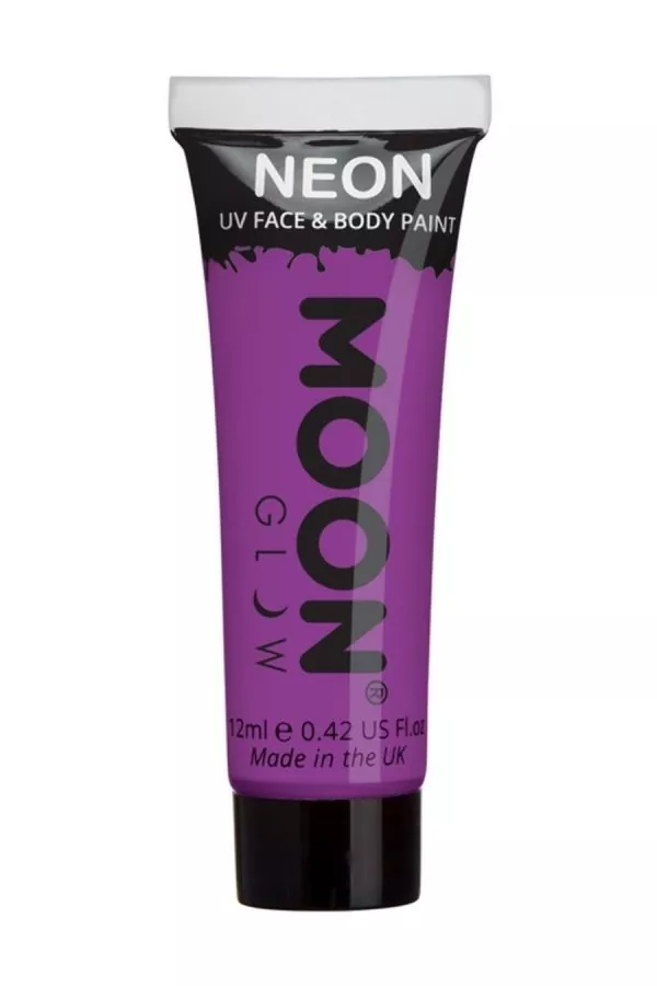 Smiffys Maquillage UV Néon Visage Et Corps Violet - Cosmic Moon 12 Ml 1 Smiffys Maquillage UV Néon Visage Et Corps Violet - Cosmic Moon 12 Ml