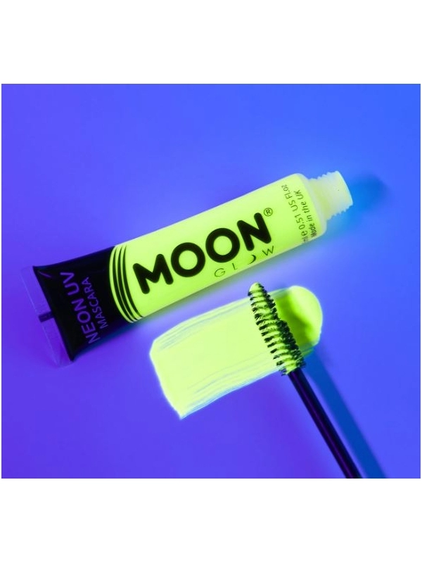 Smiffys Mascara UV Néon Jaune Intense - Moon Créations 2 Smiffys Mascara UV Néon Jaune Intense - Moon Créations – Image 2