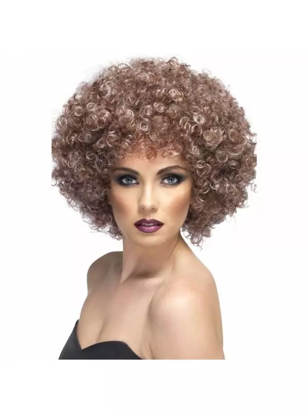 Smiffys Perruque Afro Brune Effet Naturel 1 Smiffys Perruque Afro Brune Effet Naturel