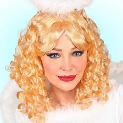 WIDMANN Perruque Ange Blonde Avec Des Boucles
