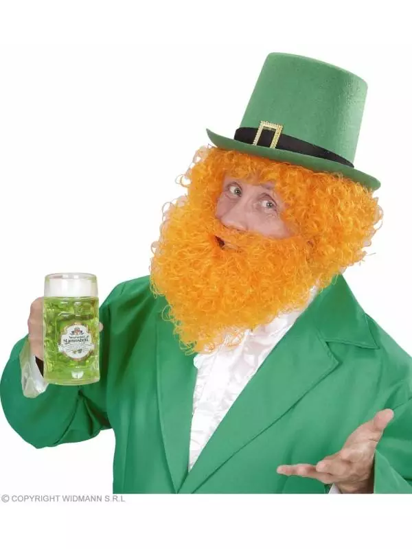 WIDMANN Perruque & Barbe Orange (Ecossais Ou Leprechaun St-Patrick) 2 WIDMANN Perruque & Barbe Orange (Ecossais Ou Leprechaun St-Patrick) – Image 2