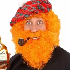 WIDMANN Perruque & Barbe Orange (Ecossais Ou Leprechaun St-Patrick)