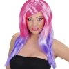 WIDMANN Perruque Cosplay Femme Rose Et Violet
