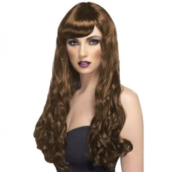 Smiffys Perruque Désir Brune Longue