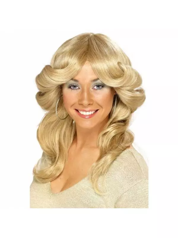 Smiffys Perruque Femme Année 70 Blonde 1 Smiffys Perruque Femme Année 70 Blonde