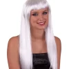 Perruque Femme Cheveux Longs Blancs