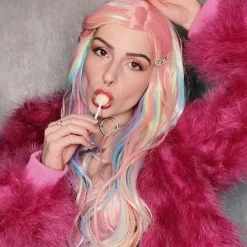 Smiffys Perruque Femme Licorne Manic Panic (Pastel) -Pas Cher Cosplay Magasin perruque femme licorne manic panic pastel 3