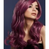 Smiffys Perruque Fever Khloe, Mauve, Cheveux Longs, 66 Cm