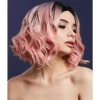 Smiffys Perruque Fever Kourtney, Bicolore, Rose Pâle, 30cm