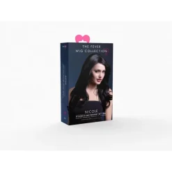 Smiffys Perruque Fever Nicole, Cheveux Longs, Noire 4 Smiffys Perruque Fever Nicole, Cheveux Longs, Noire -Pas Cher Cosplay Magasin perruque fever nicole cheveux longs noire 1