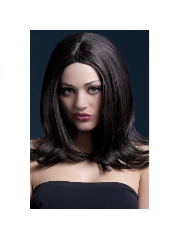 Smiffys Perruque Fever Sophia Sexy 43 Cm, Brune 1 Smiffys Perruque Fever Sophia Sexy 43 Cm, Brune