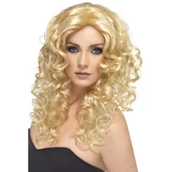 Smiffys Perruque Glamour Longue Frisée Blonde