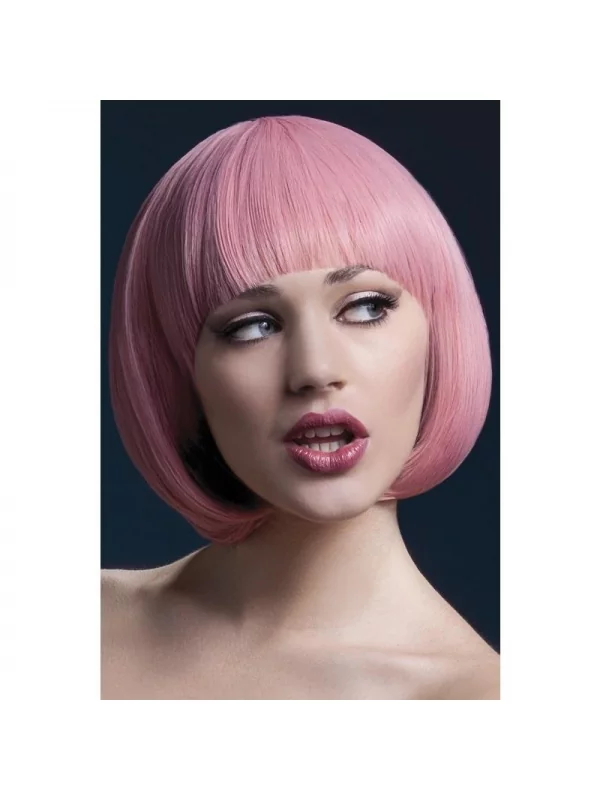 Smiffys Perruque Mia Sexy 25 Cm, Rose Pastel 1 Smiffys Perruque Mia Sexy 25 Cm, Rose Pastel