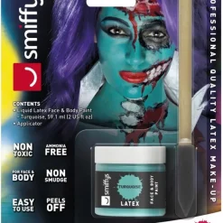 Smiffys Pot Latex Liquide 59,14 ML Avec éponge Turquoise - Sans Ammoniaque 17 Smiffys Pot Latex Liquide 59,14 ML Avec éponge Turquoise - Sans Ammoniaque -Pas Cher Cosplay Magasin pot latex liquide 5914 ml avec eponge turquoise sans ammoniaque 6