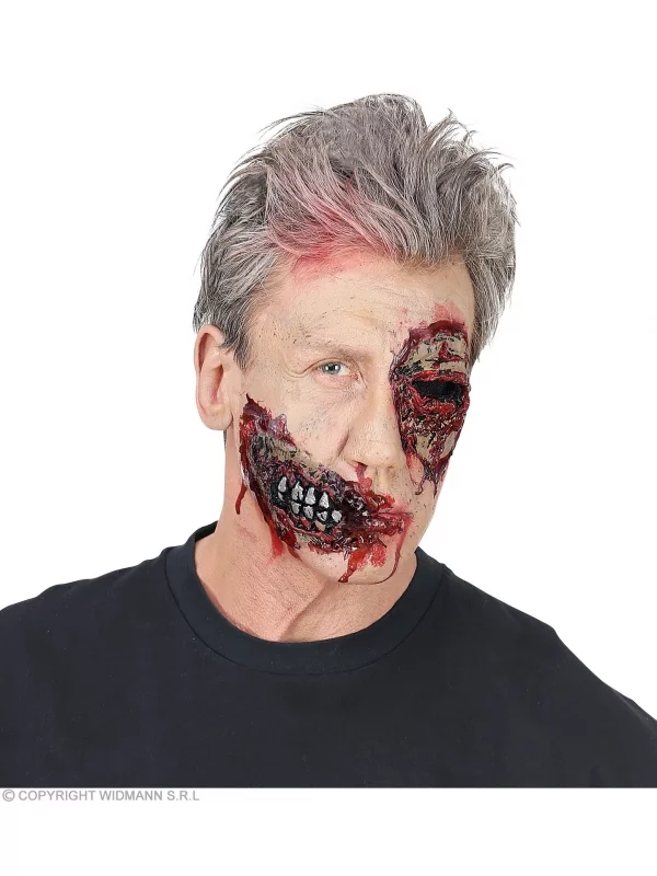 WIDMANN Prothèse Latex - Mâchoire De Zombie Avec Dents Apparentes 3 WIDMANN Prothèse Latex - Mâchoire De Zombie Avec Dents Apparentes – Image 3