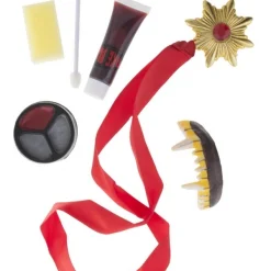Set Vampire Avec Maquillage, Dentier Et Collier
