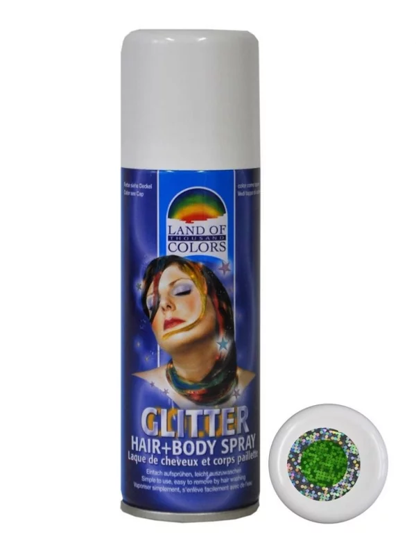 Spray Pailleté Vert, Cheveux Et Corps - 125 Ml 1 Spray Pailleté Vert, Cheveux Et Corps - 125 Ml