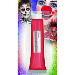 Smiffys Tube De Crème Maquillage Rouge à L'eau (tube 28 Ml) -Pas Cher Cosplay Magasin tube de creme maquillage rouge a l eau tube 28 ml 3